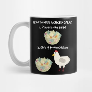 How to Make Vegan Chicken Salad Veganism Funny Mug